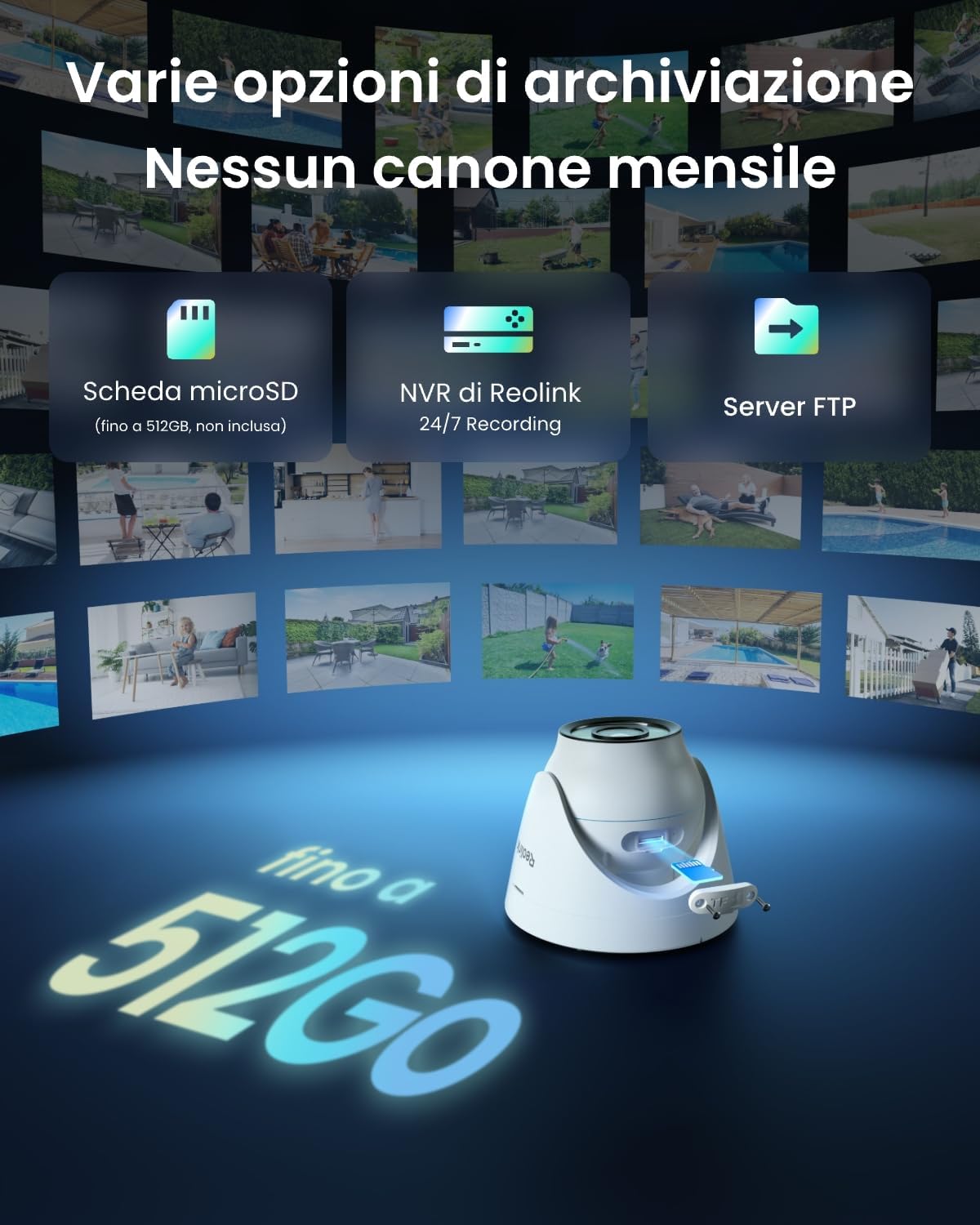 Thumbnail 6 de Reolink PoE CX820 (4K) telecamera esterna con visione notturna a colori, HDR e rilevamento uomo/veicolo/animale