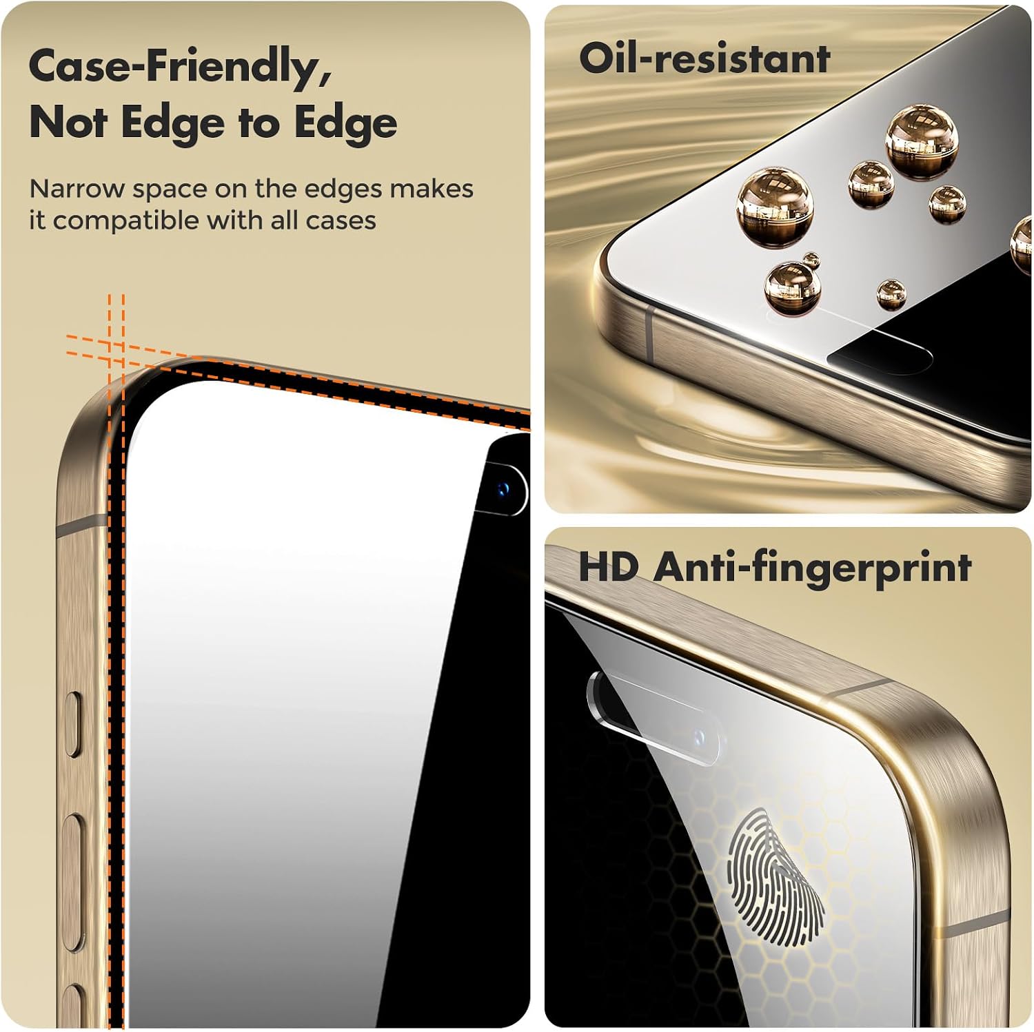 Thumbnail 4 de UNBREAKcable Privacy Screen Protector 2-pack for iPhone 15 Pro