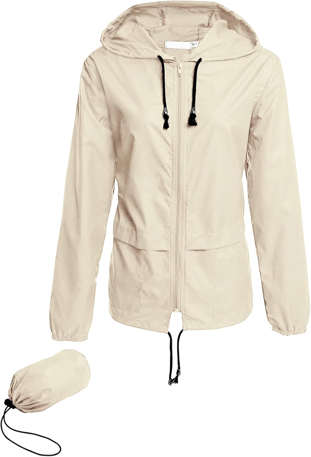 Detalle de Lomon Women's Waterproof Jacket: Lightweight, Packable Raincoat for Outdoor Escapes