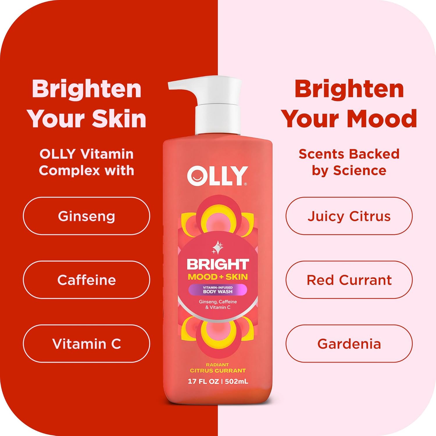 Thumbnail 3 de OLLY Bright Gel Shower with Ginseng, Caffeine & Vitamin C