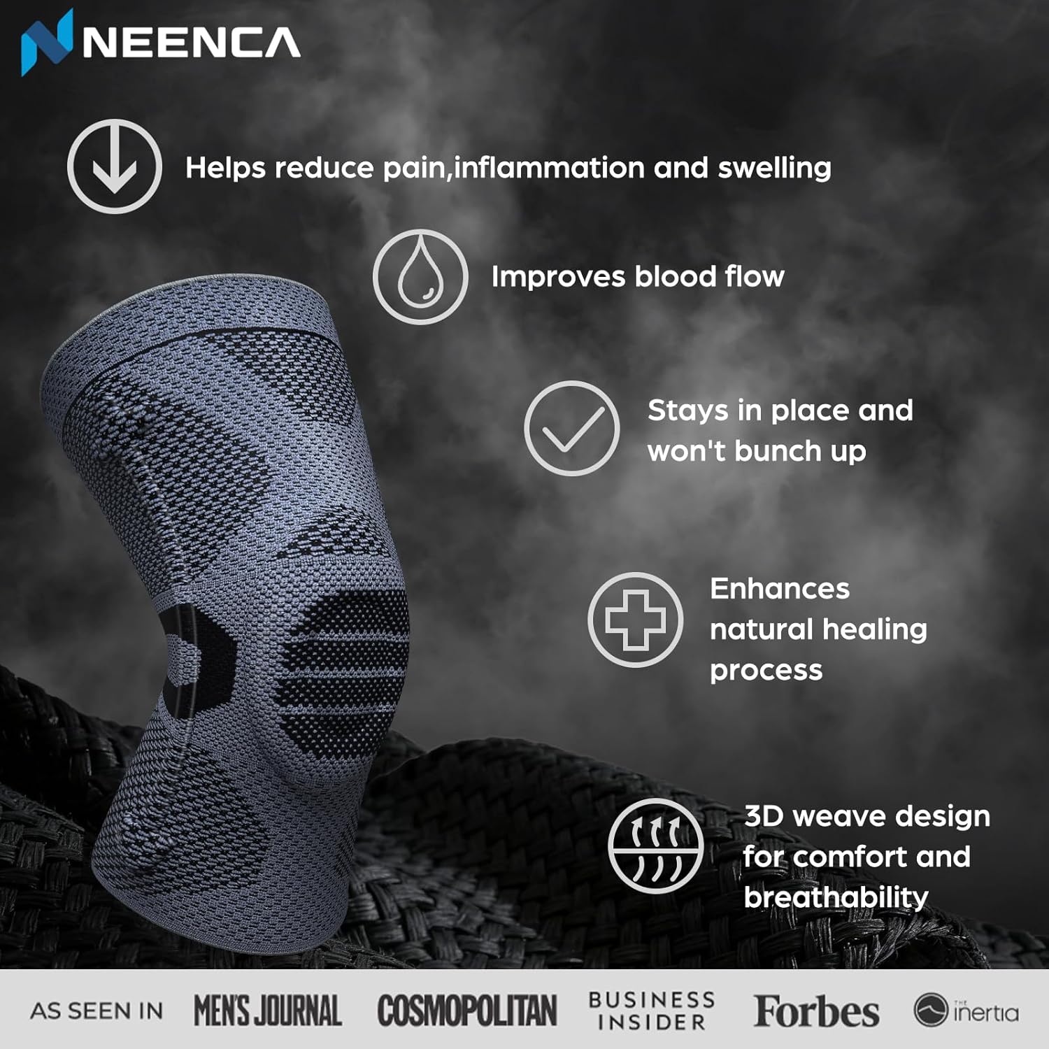 Detalle 2 de NEENCA HX050-US Professional Knee Brace with Patella Gel Pad and Side Stabilizers