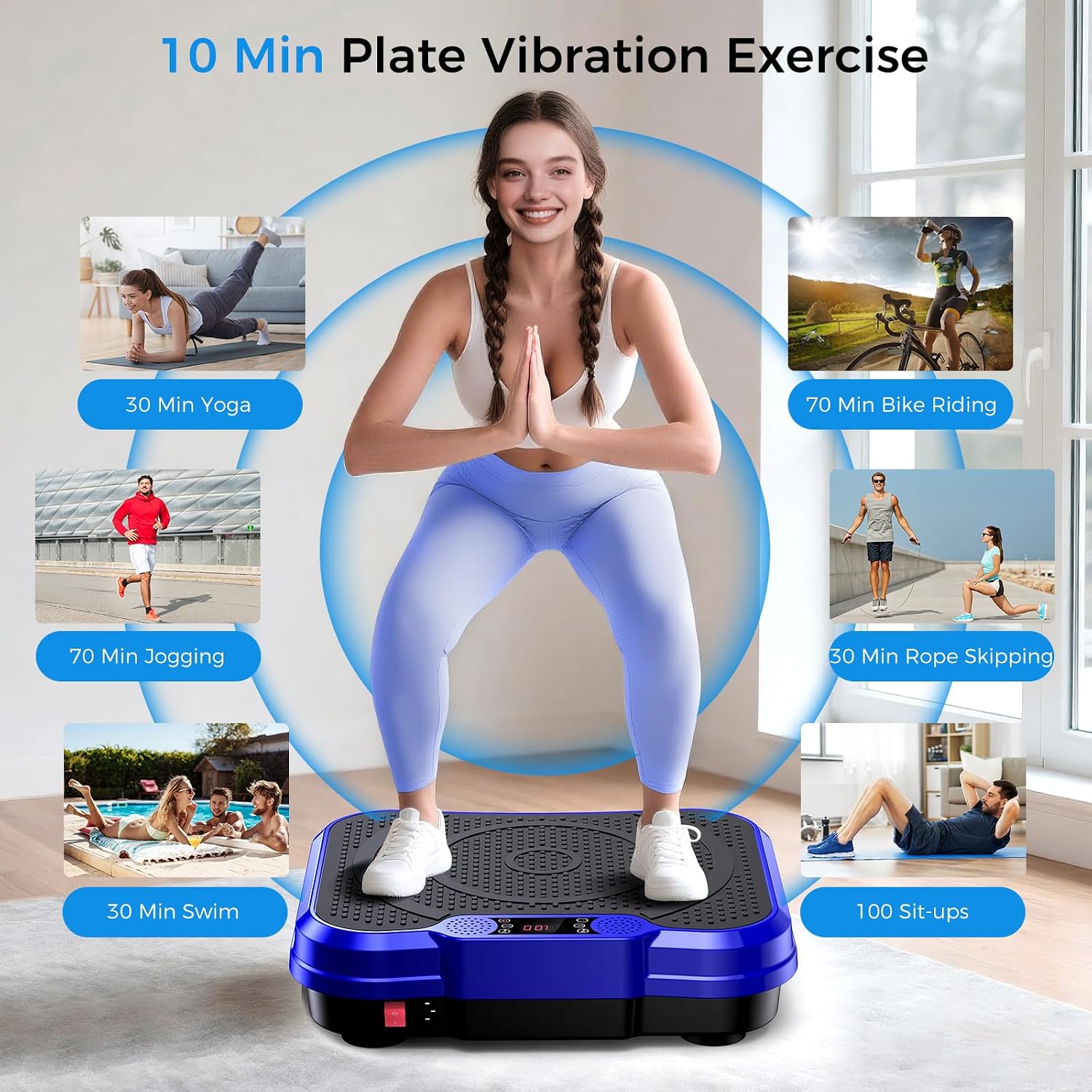 Detalle de AoraPulse Vibration Plate Exercise Machine Review