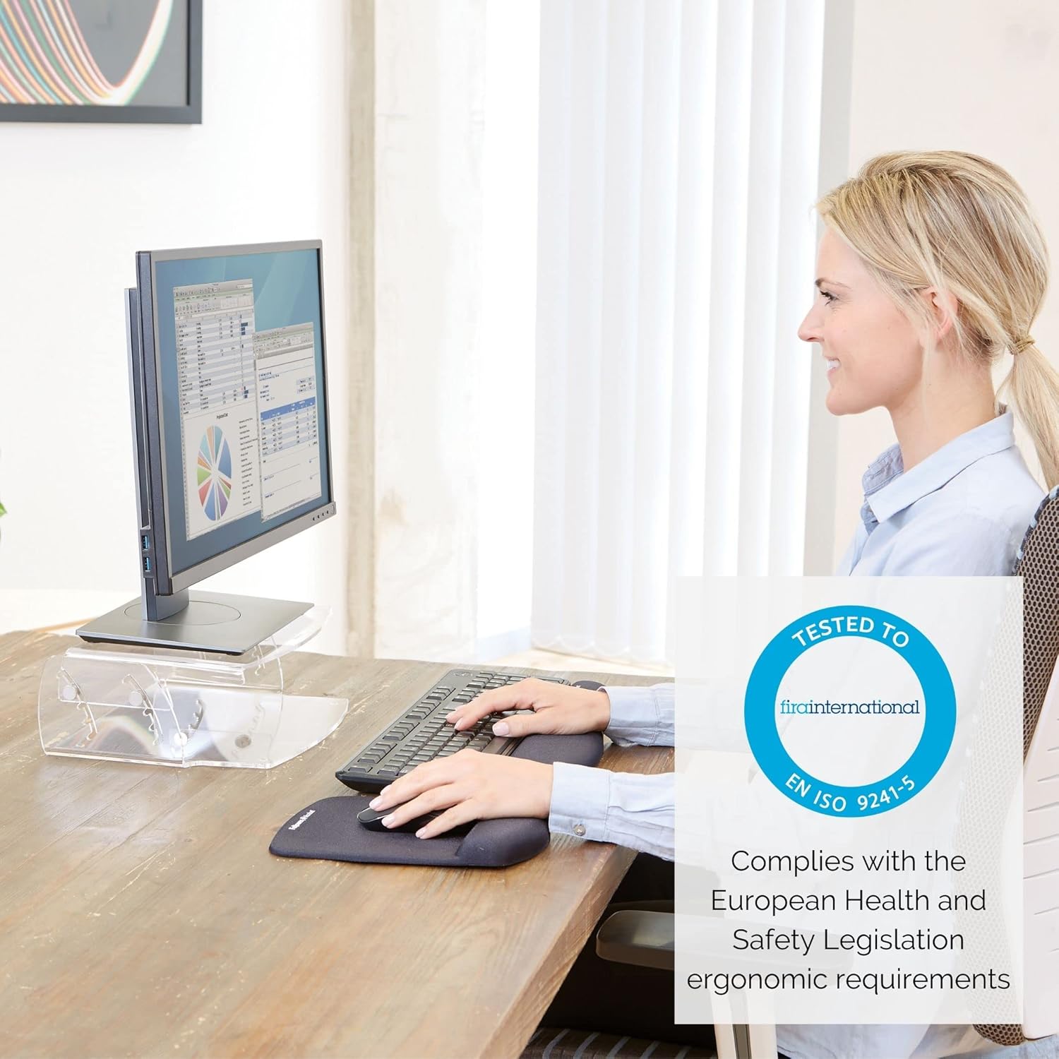 Detalle 2 de Fellowes Clarity monitor stand 10 kg