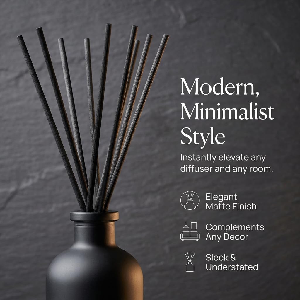 Thumbnail 4 de OLGA 100pcs Black Reed Diffuser Sticks 220mm 🕯