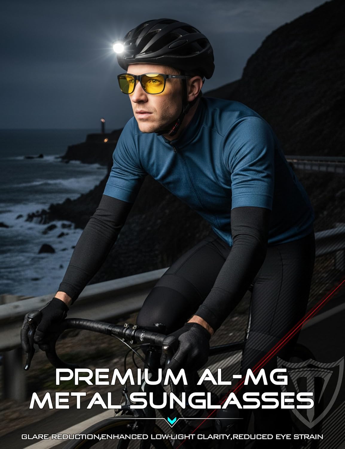 Detalle 2 de ATTCL Sonnenbrille Herren polarisiert UV400 – leichter Aluminium-Magnesium-Rahmen für Autofahren, Wandern & Reise