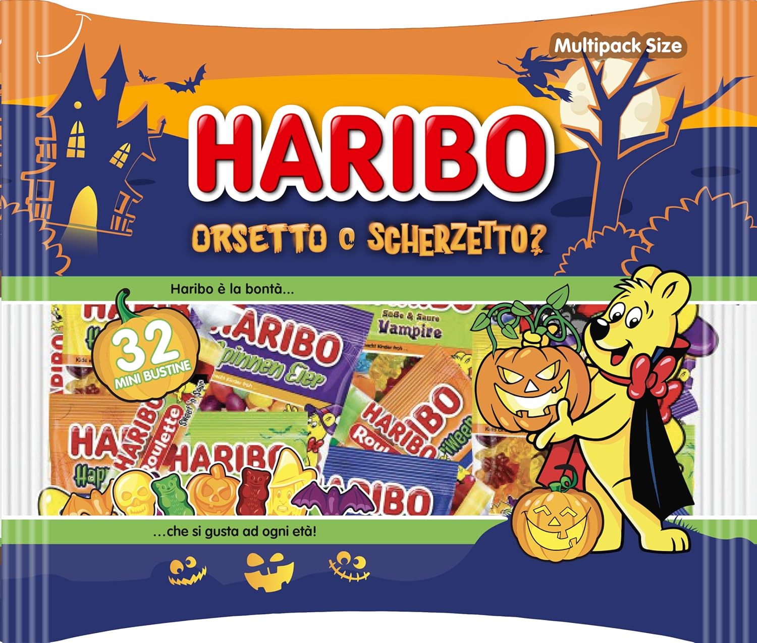Thumbnail 6 de Haribo Halloween Multipack con 20 mini bustine di caramelle gommose al gusto frutta (250 g)