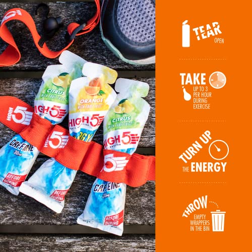Thumbnail 3 de HIGH5 Energy Gel Aqua for Running & Endurance – Orange, 20 x 66g