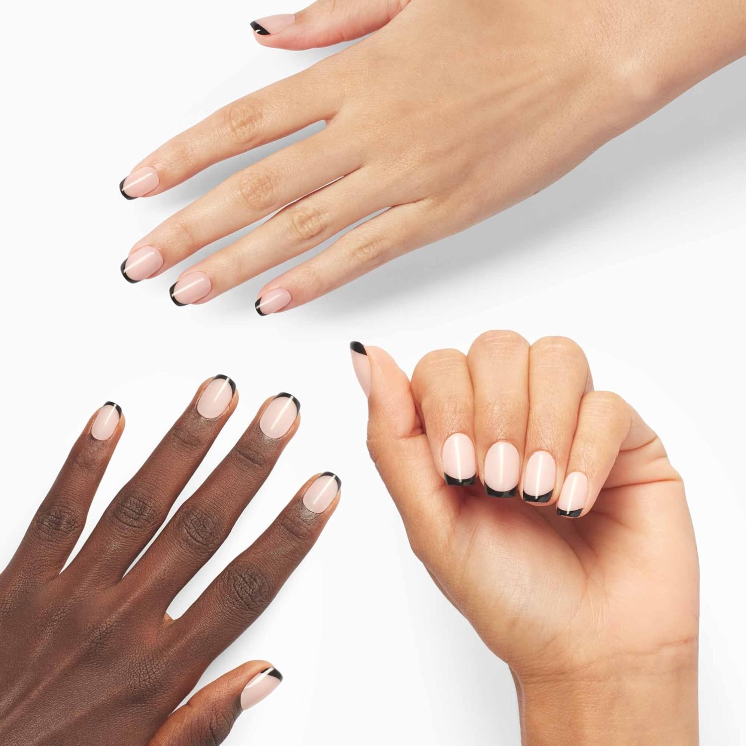 Thumbnail 2 de OPI xPRESS/ON Press On Nails – French Tip & Pattern Designs (Long & Short, Round & Oval) with Nail Glue