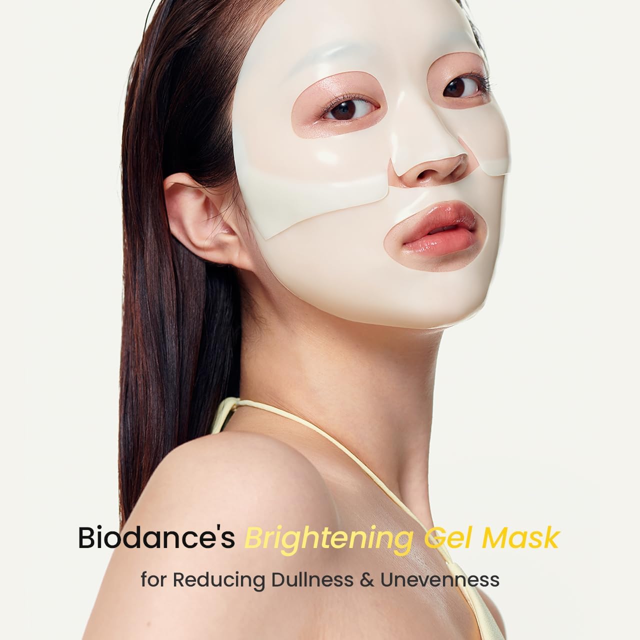 Detalle de BIODANCE Radiant Vita Niacinamide Real Deep Mask — Masque hydrogel nocturne 34 g x 4
