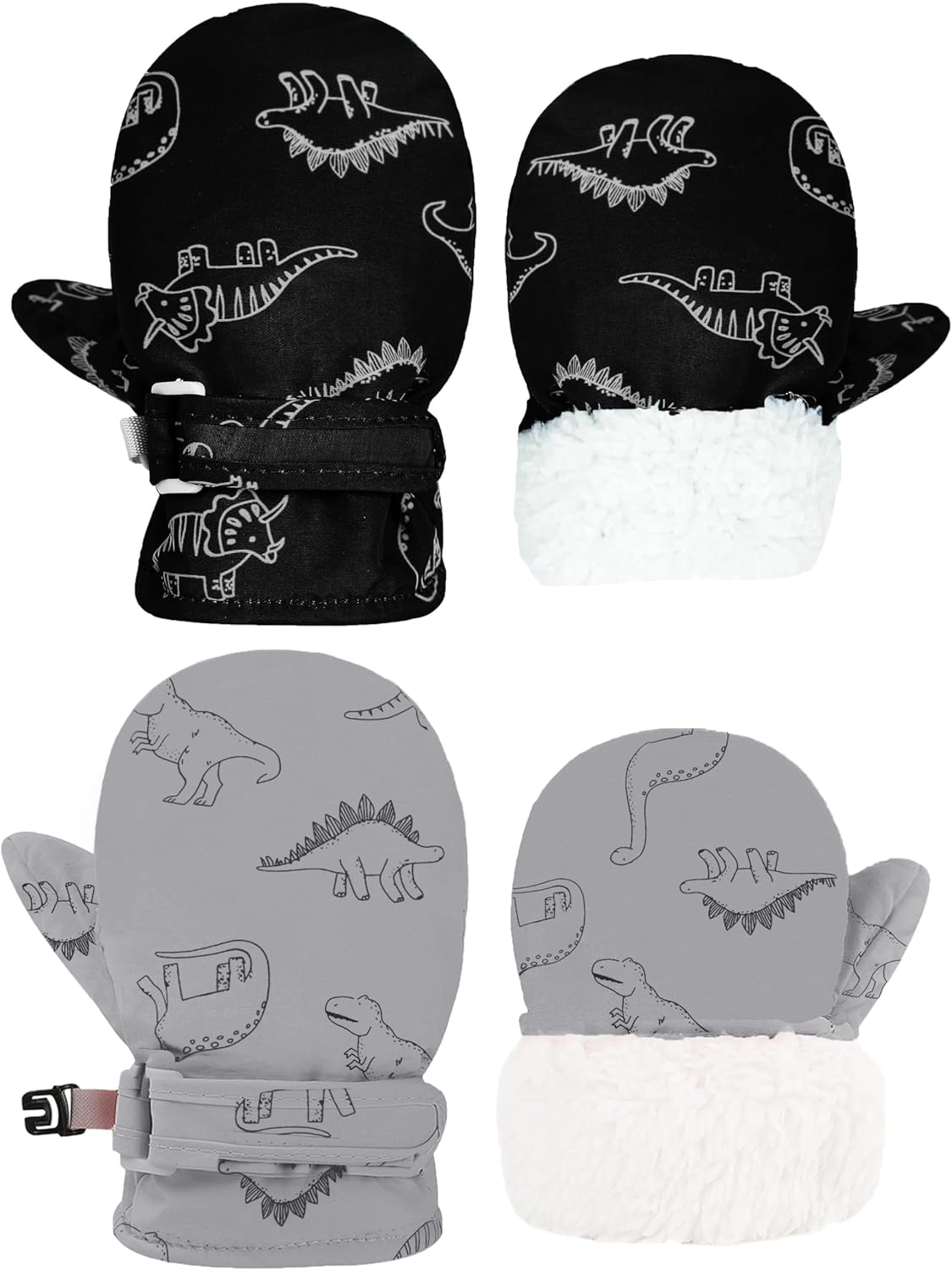 YMYDYFC Toddler Mittens 2-Pack
