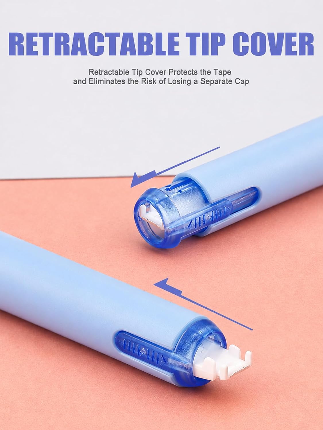 Detalle de Alopuxi LPS-T9189 Correction Tape Pens, 5-Pack, 5 mm x 6 m