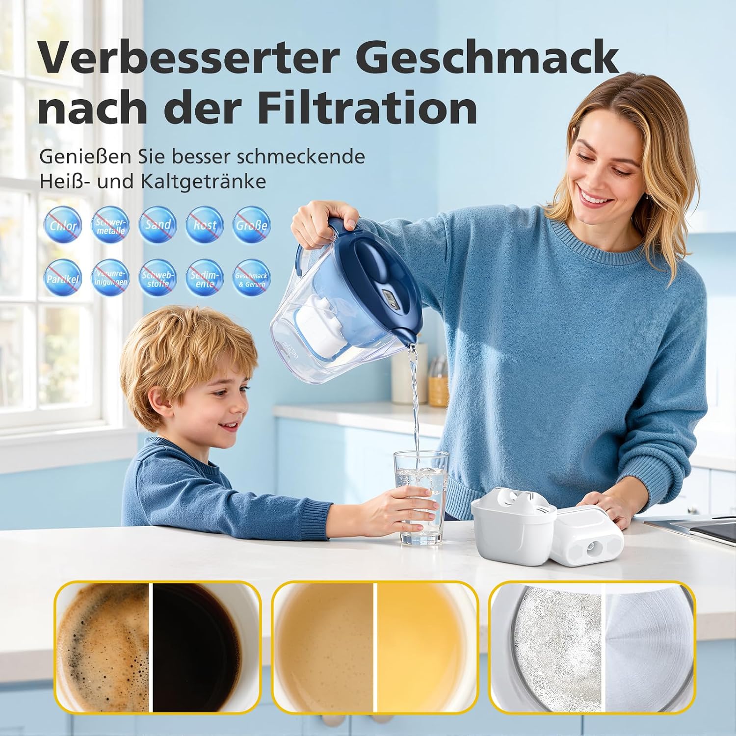 Detalle 2 de VILLAPOOL 12er Pack Wasserfilterkartuschen – kompatibel mit Brita Maxtra+/Marella/Style & Co.