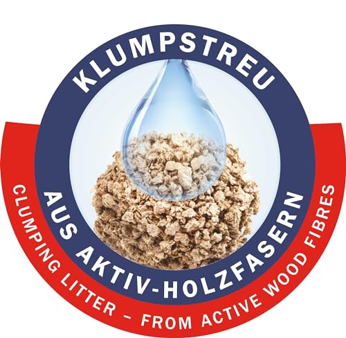 Detalle de Cat's Best Smart Pellets: Klumpstreu aus Aktiv-Holzfasern für Katzen – 5 kg