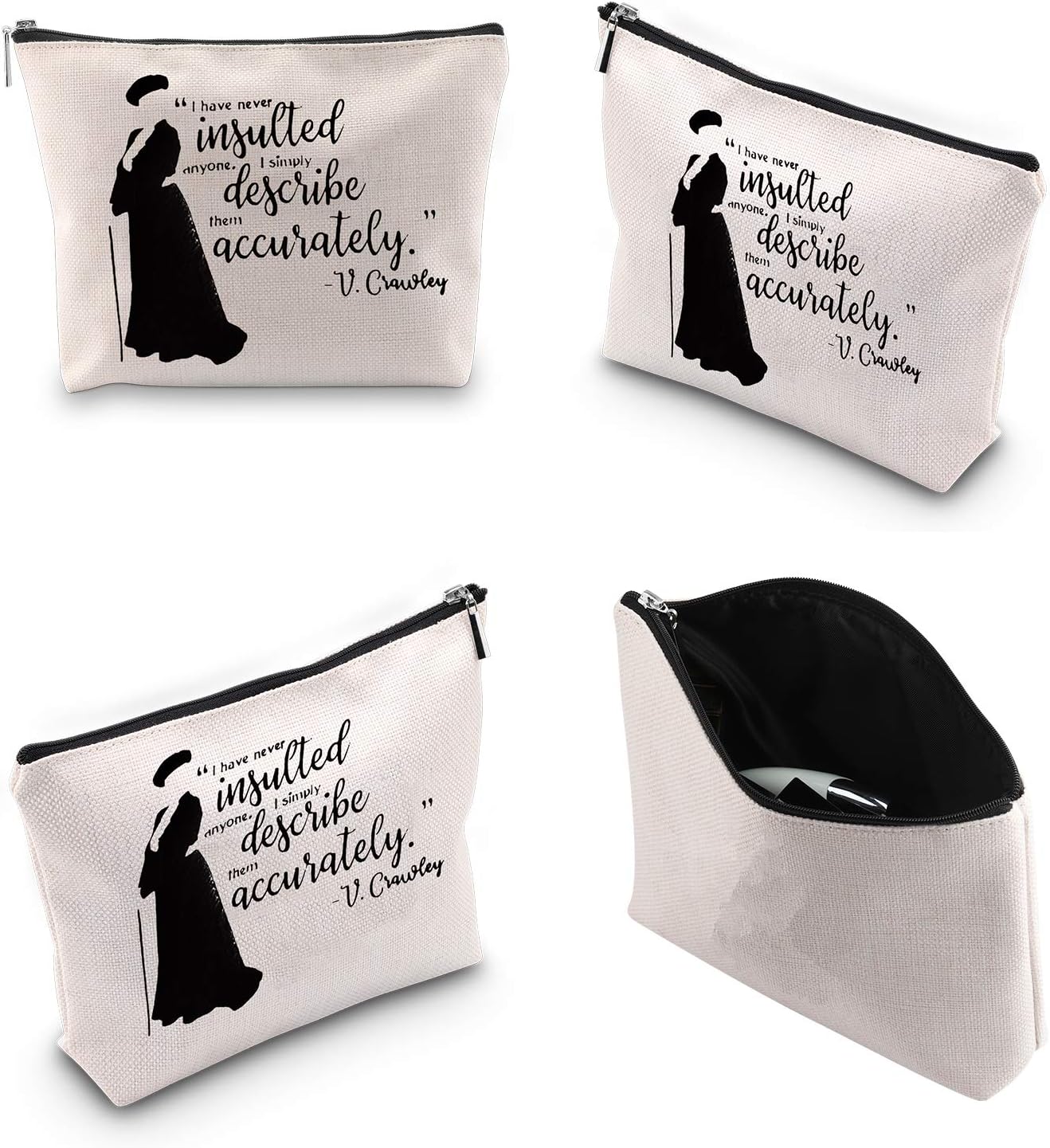 Thumbnail 5 de V. Crawley Quote Zipper Pouch for Cosmetics