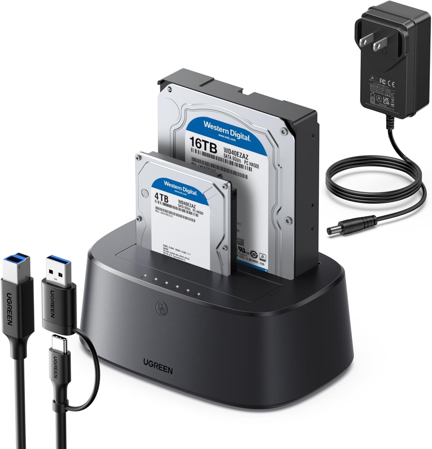 Detalle de UGREEN Hard Drive Docking Station Dual-Bay