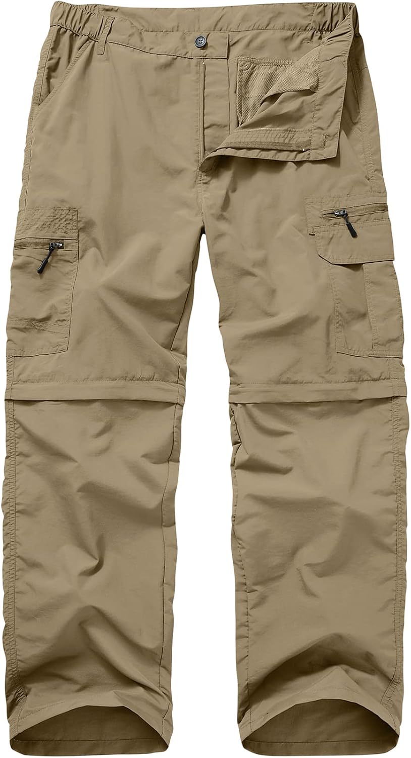 Thumbnail 6 de Winebox Walking Hiking Trousers Mens – Convertible Zip Off Lightweight Quick Dry Cargo Pants