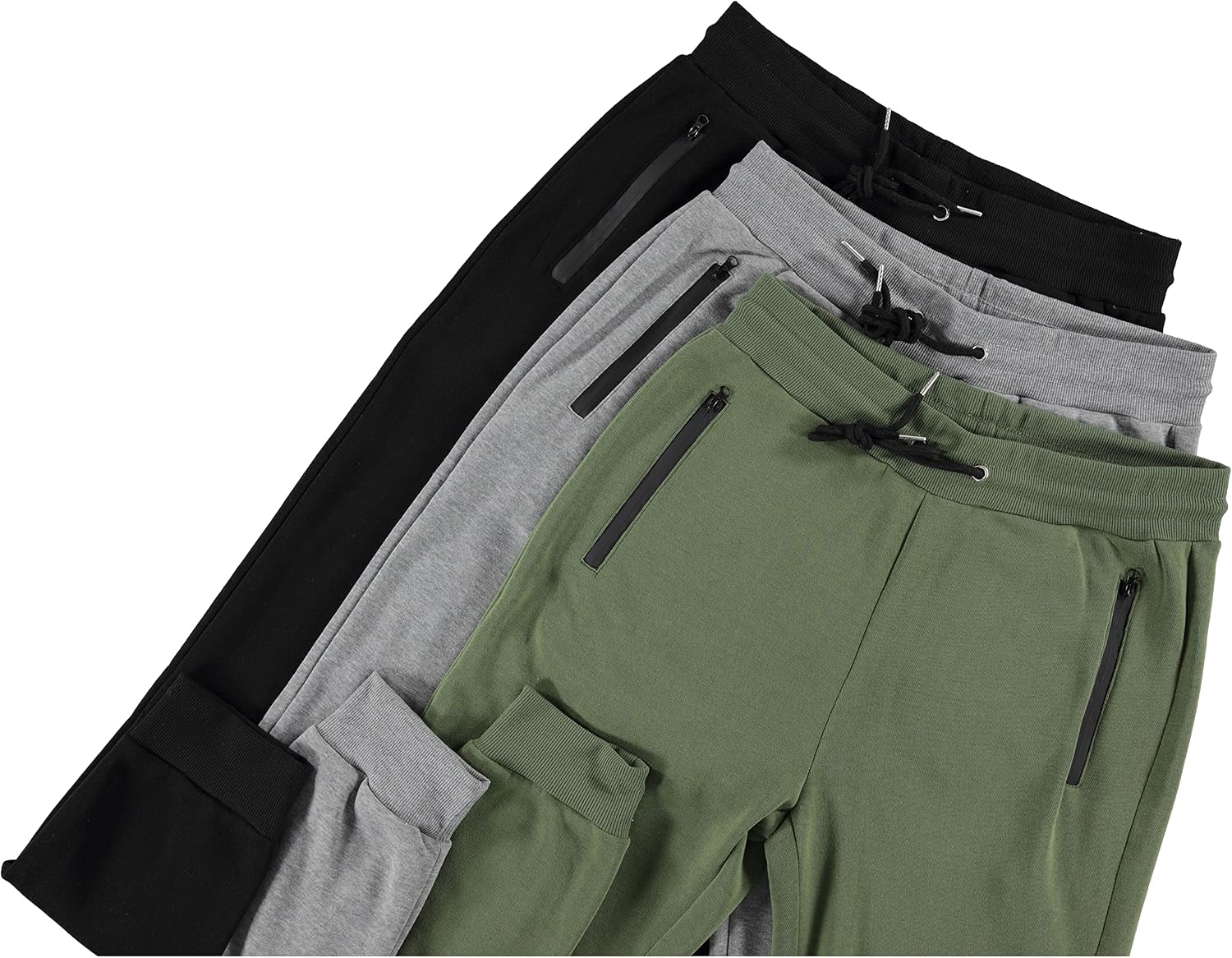 Detalle 2 de Pure Champ Mens Sweatpants 3 Pack Fleece - Zipper Pocket Joggers for Men