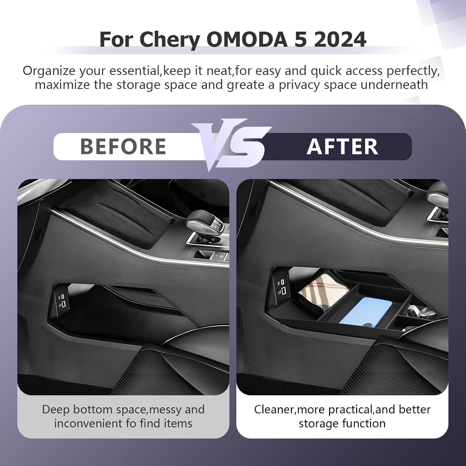 Thumbnail 1 de LUWU Omoda 5 Centre Console Organizer