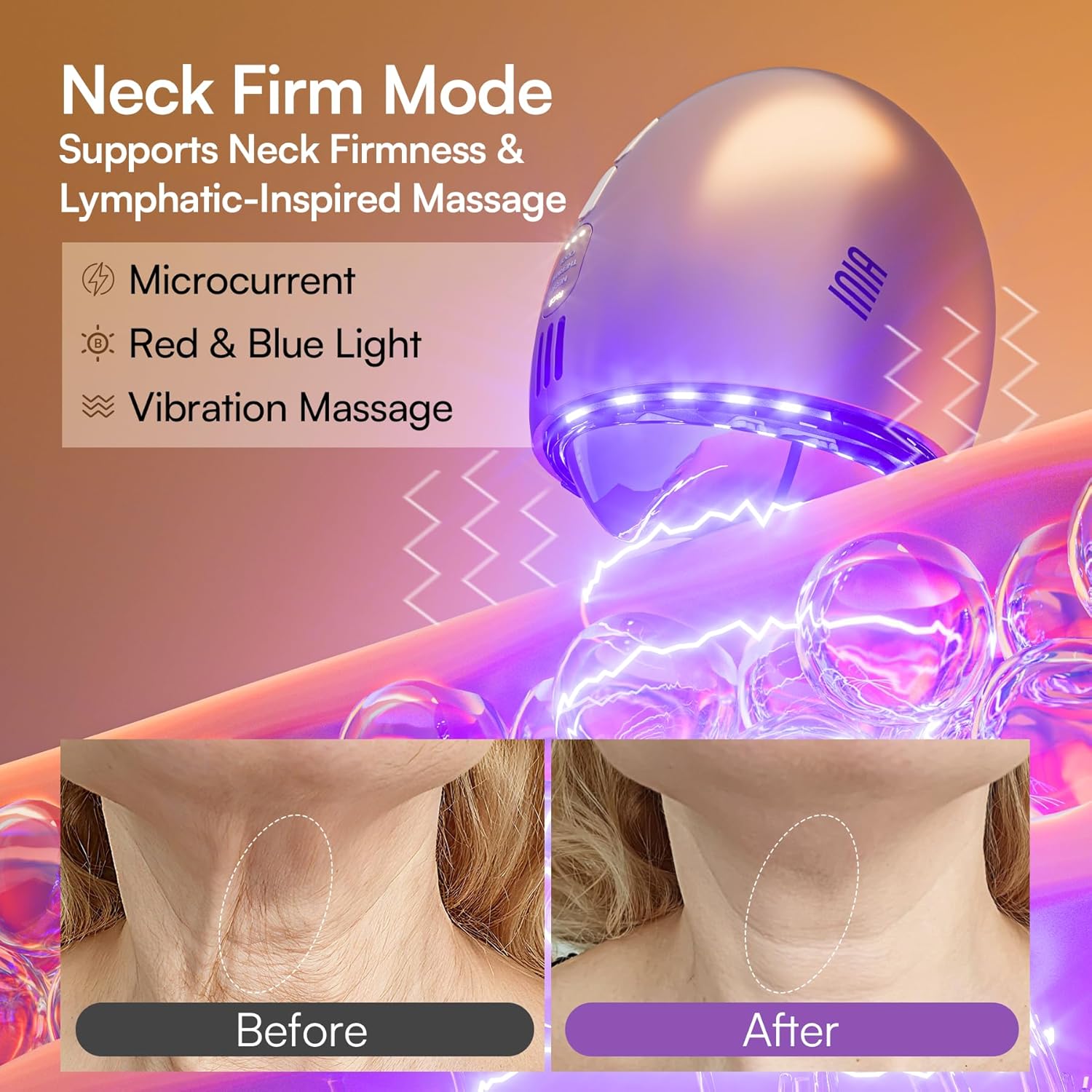 Thumbnail 4 de INIA 7-in-1 Red Light Therapy Facial Massager