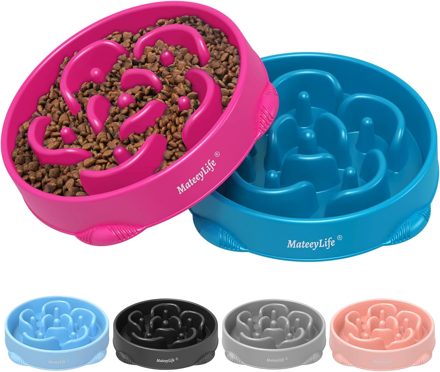 Detalle de MateeyLife Hundenapf Slow Feeder 2er Set