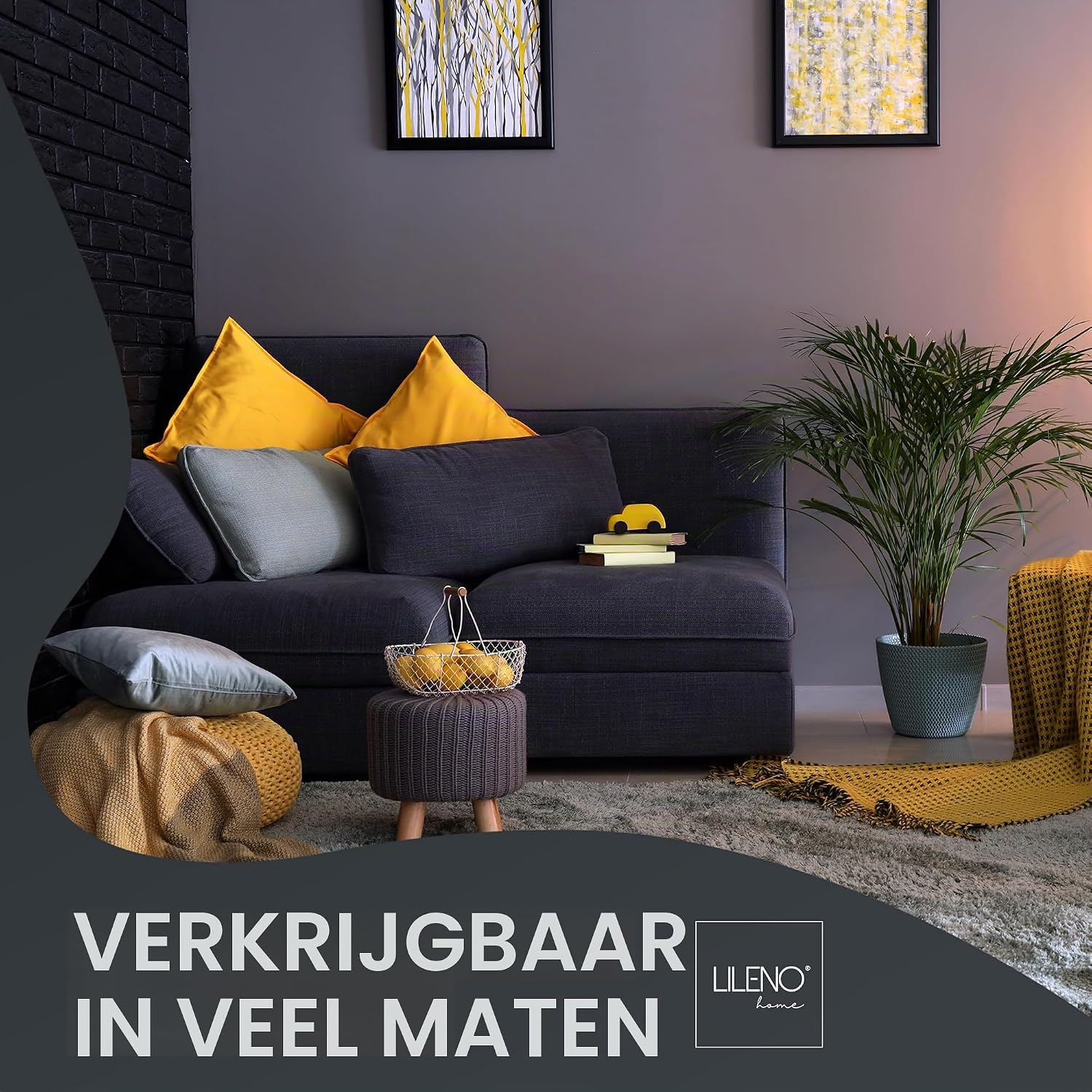 Detalle de LILENO HOME binnenkussens 50 x 50 cm, set van 2, wasbaar op 40 °C