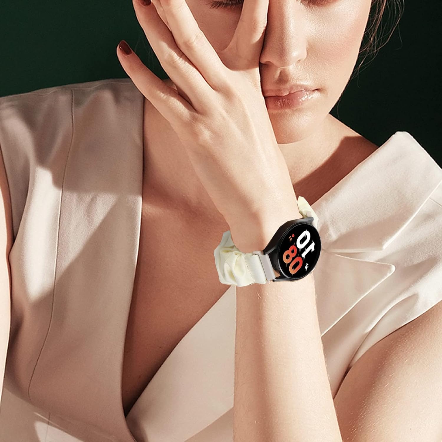 Thumbnail 6 de DKGKOO 20mm Scrunchie Strap for Women for Samsung Galaxy Watch (Quick Release)