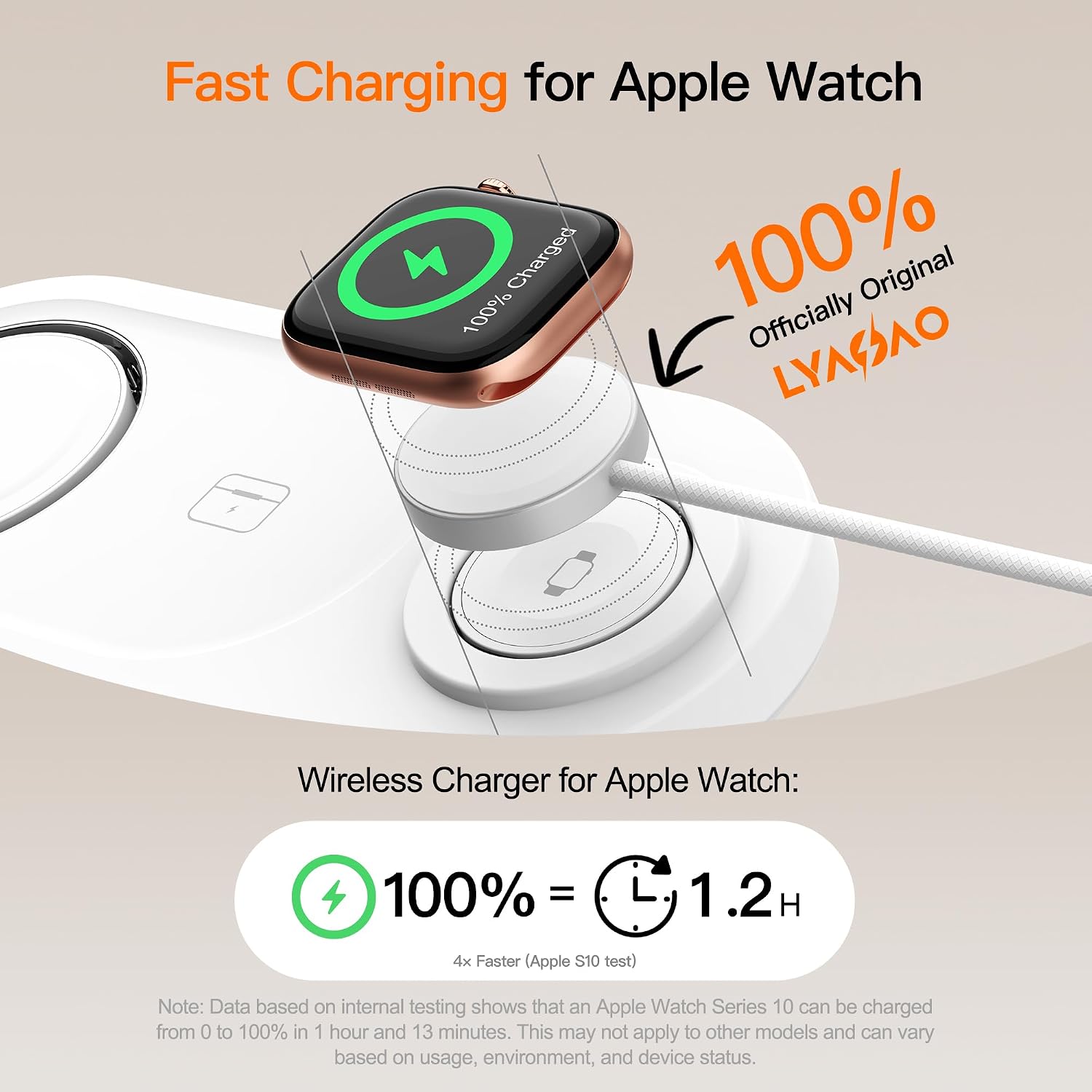 Detalle 2 de Travel• Metal Bracket: Magnetic 3-in-1 Wireless Charging Station