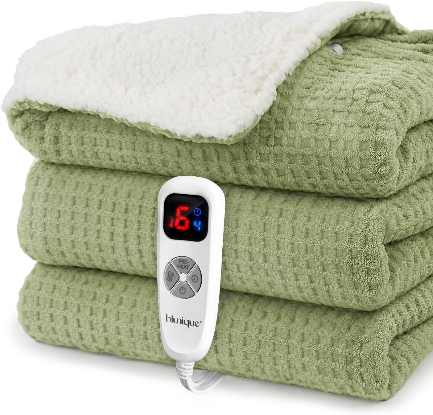 Detalle de blunique Heated Blanket 50x60 Inches Electric Throw