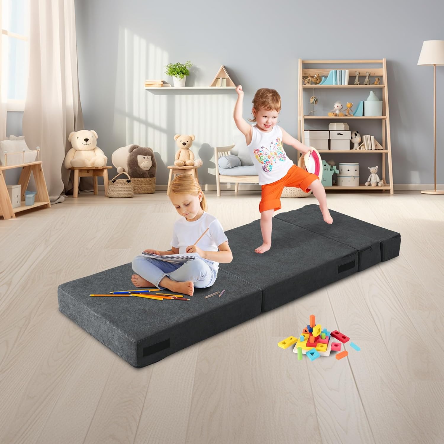 Thumbnail 6 de ANONER Divano letto pieghevole 70 x 190 cm: memory foam e coperture lavabili per piccoli spazi