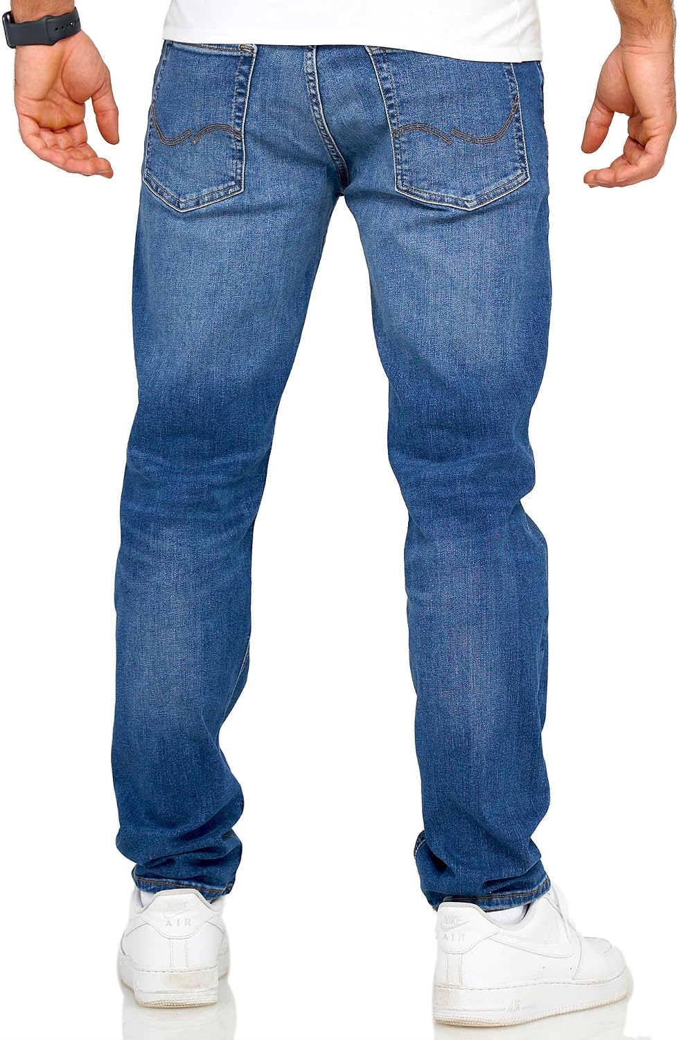 Detalle de JACK & JONES Infinity Herren Jeans Mike ARIS Comfort Fit Denim – zeitloser Allrounder