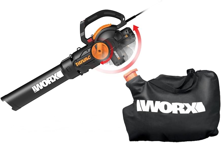 Detalle de WORX WG512 Trivac 3-in-1 Electric Leaf Blower, Vacuum and Mulcher