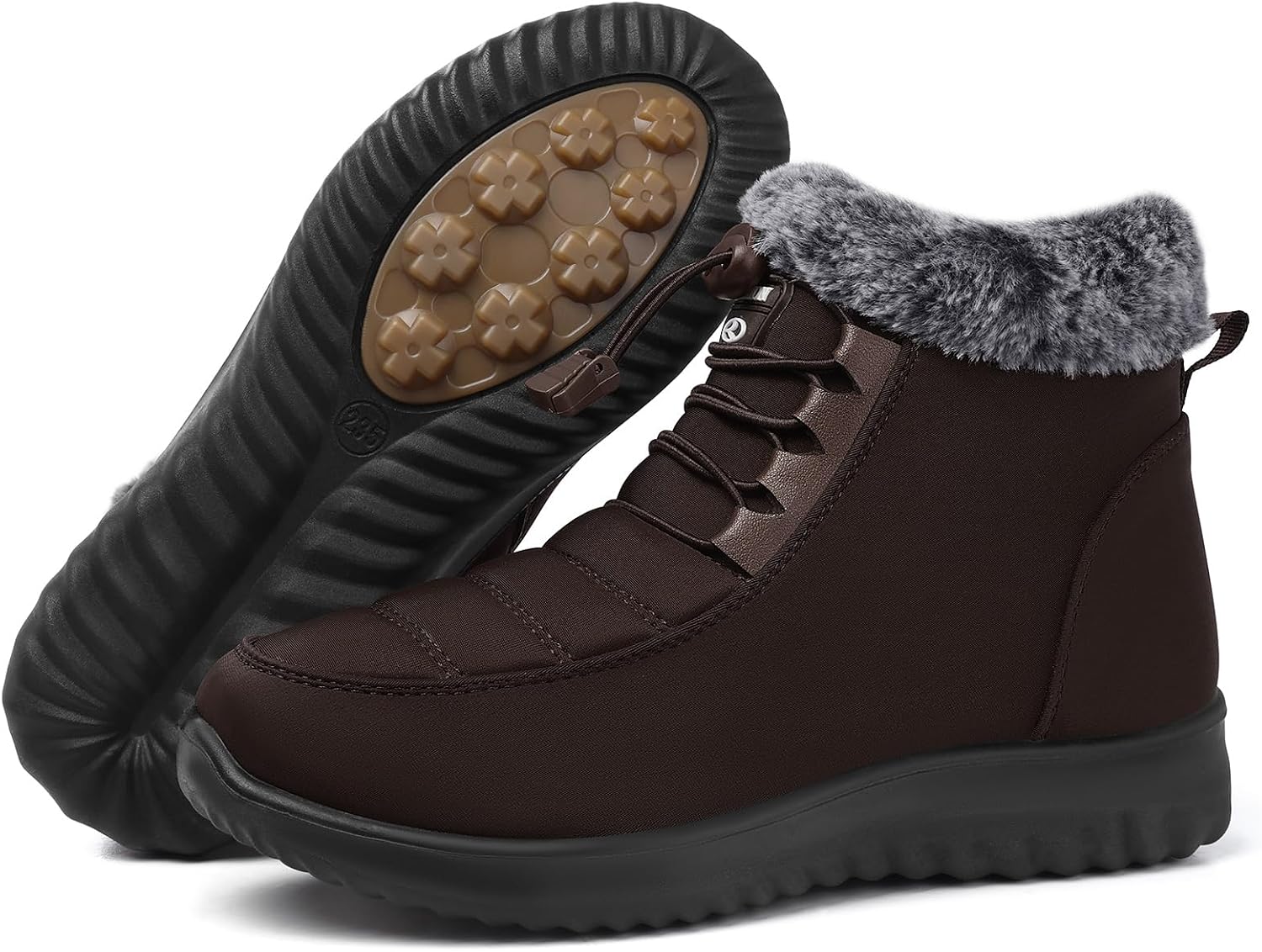 Detalle de SHIBEVER Women's Winter Boots, Faux-Fur Lined