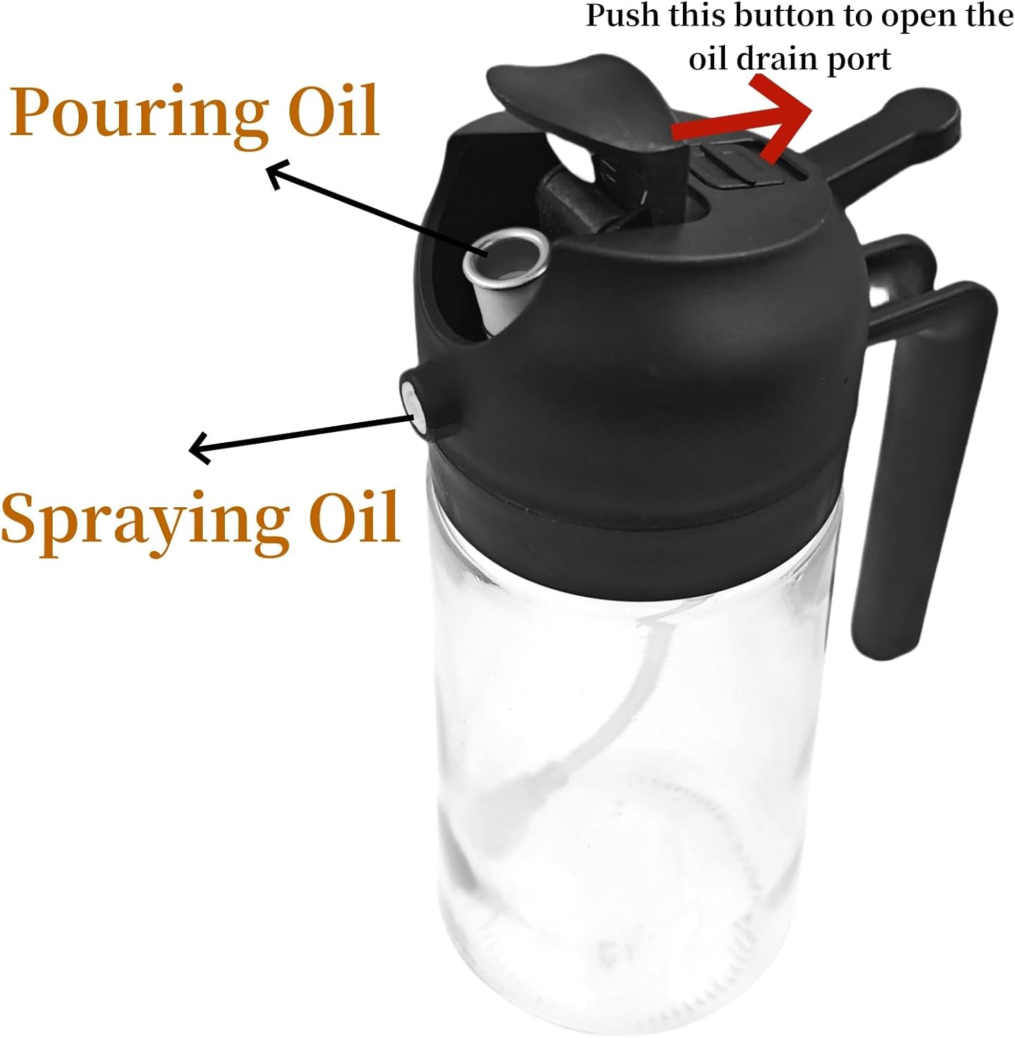 Detalle 2 de ZHIYE oil spray bottle 500ml