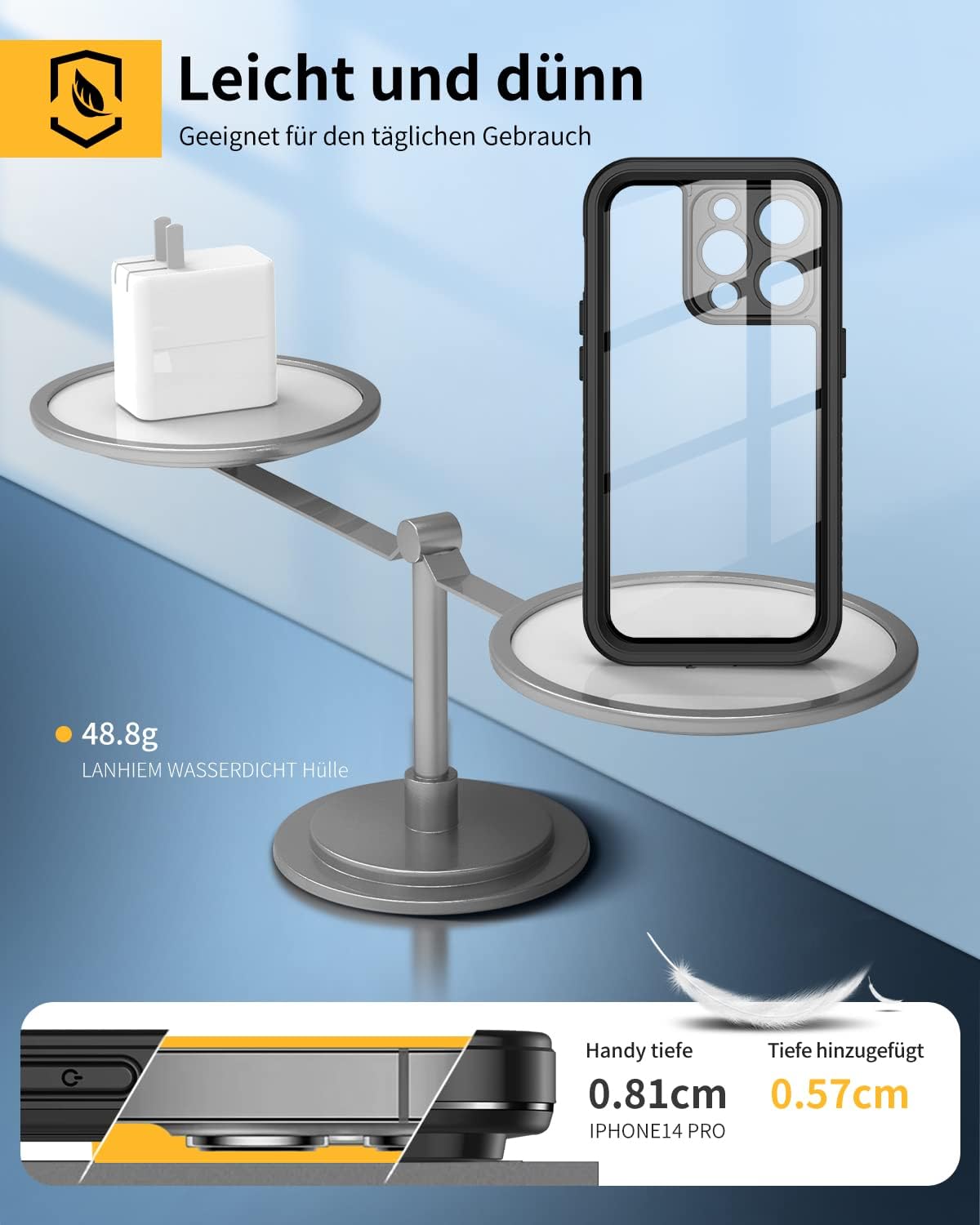 Detalle 2 de Lanhiem iPhone 14 Pro wasserdicht 6,1"