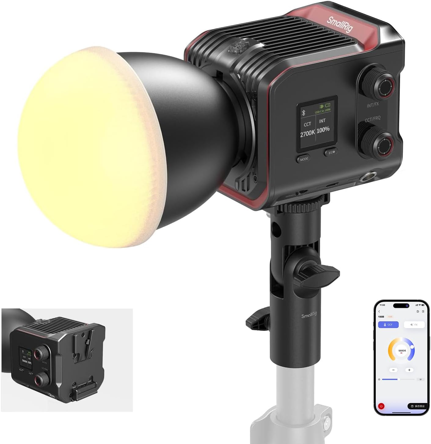 SMALLRIG RC 100B 100W Bi‑Colour LED Light