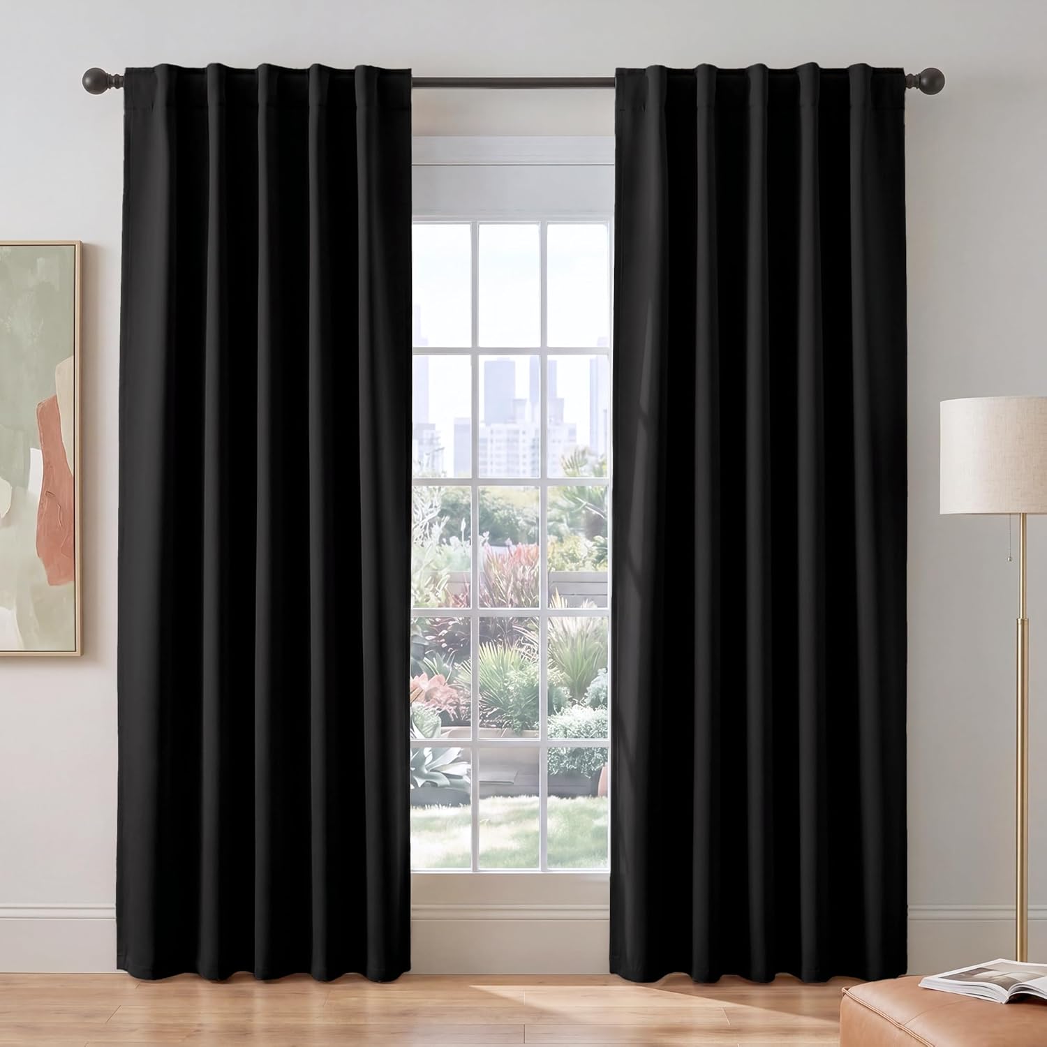 Detalle de PONY DANCE Blackout Curtains, 84 Inches