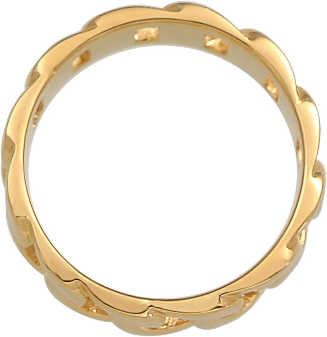 Thumbnail 2 de Kuzzoi Massiver Herrenring 8 mm im Panzer-Design vergoldet aus 925 Sterling Silber (Ringgröße 60–66, 0602341820)