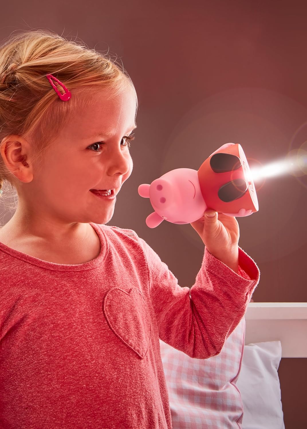 Detalle de Peppa Pig GoGlow Night Light & Torch Buddy Rosa – 2 in 1 per la notte dei bambini