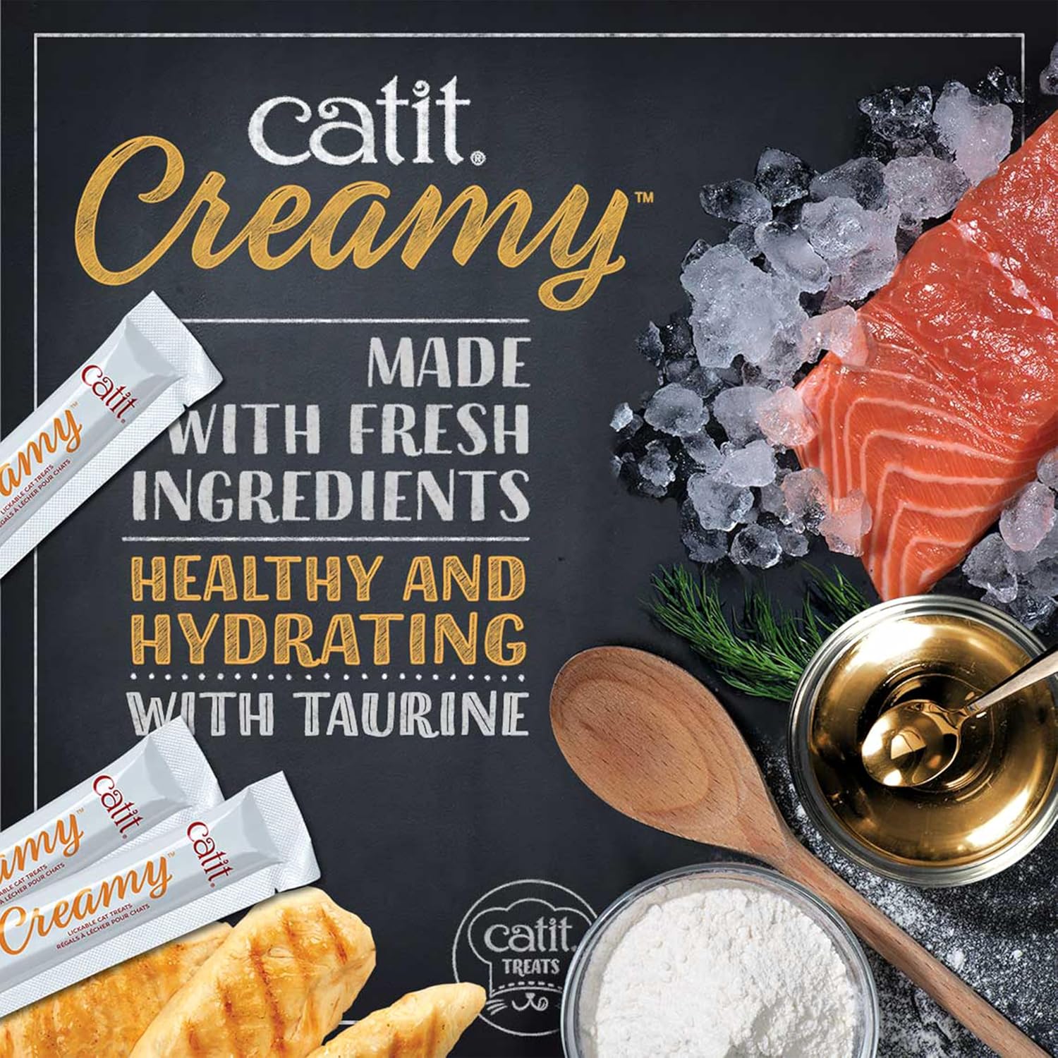 Detalle de Catit Creamy Variety Pack 50 x 10g 🐱