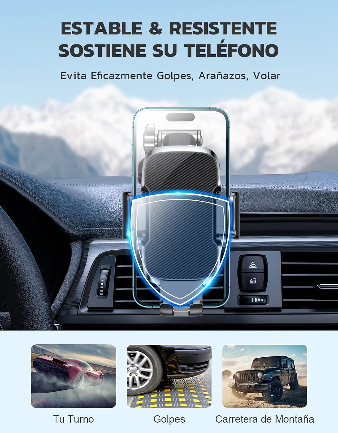 Detalle 2 de CIRYCASE Soporte Móvil Coche 4-7"