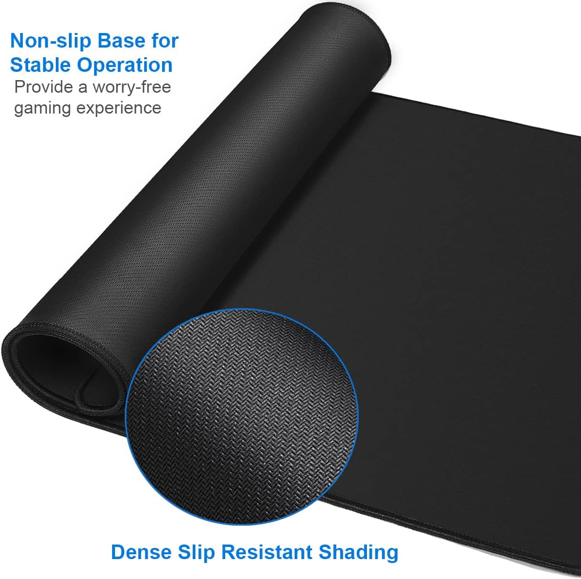 Thumbnail 2 de Naukay RT-006 Extended Gaming Mouse Pad, 31.5 x 15.7 in, Lycra, Black