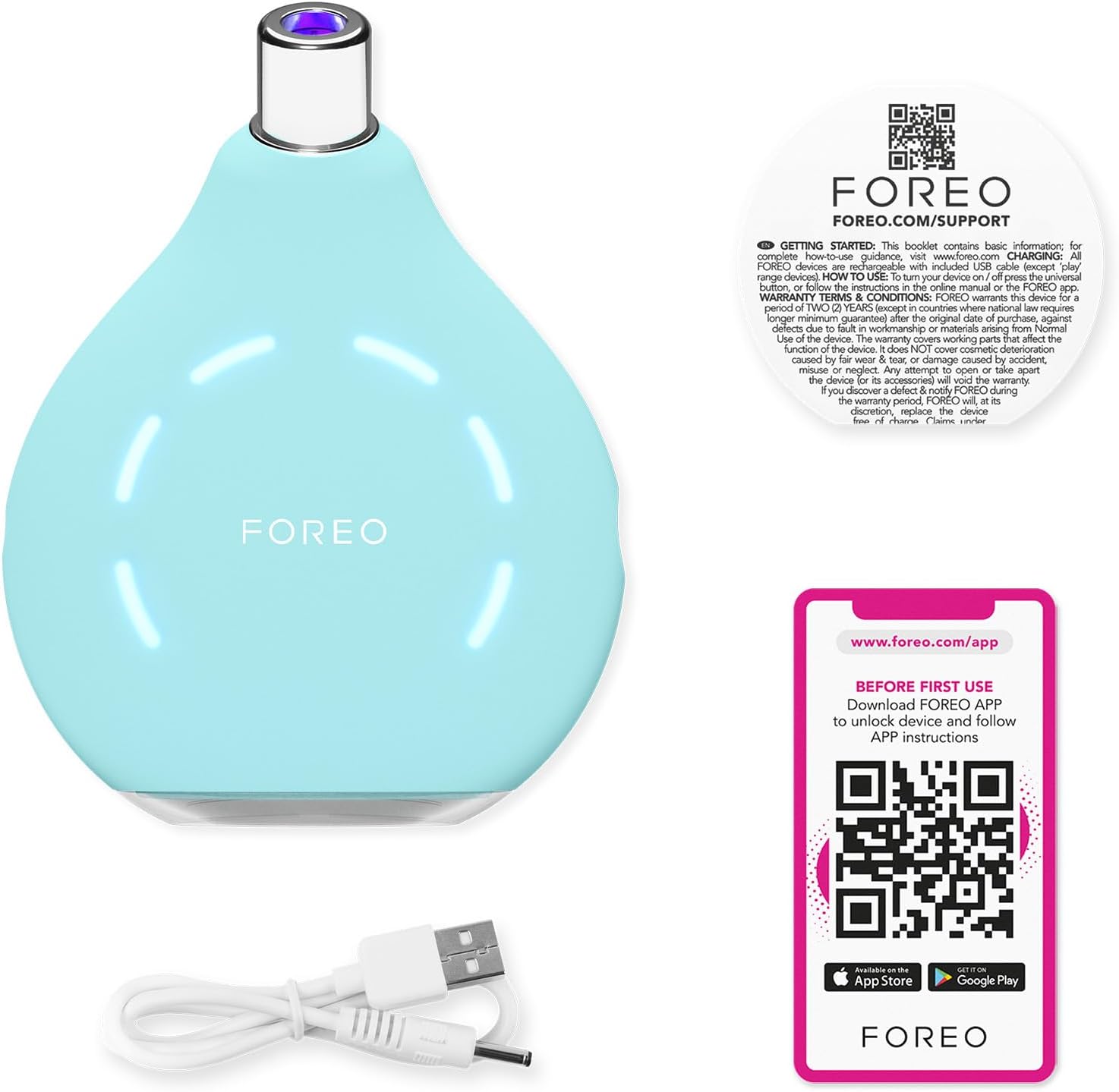 Detalle de FOREO KIWI Extracteur De Points Noirs – Aspirateur De Pores Avec Lumière