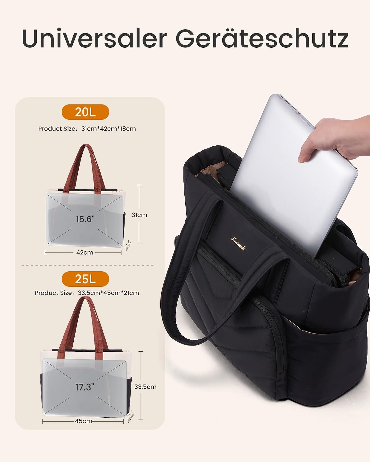 Thumbnail 5 de LOVEVOOK Shopper Tasche 42 x 18 x 31 cm