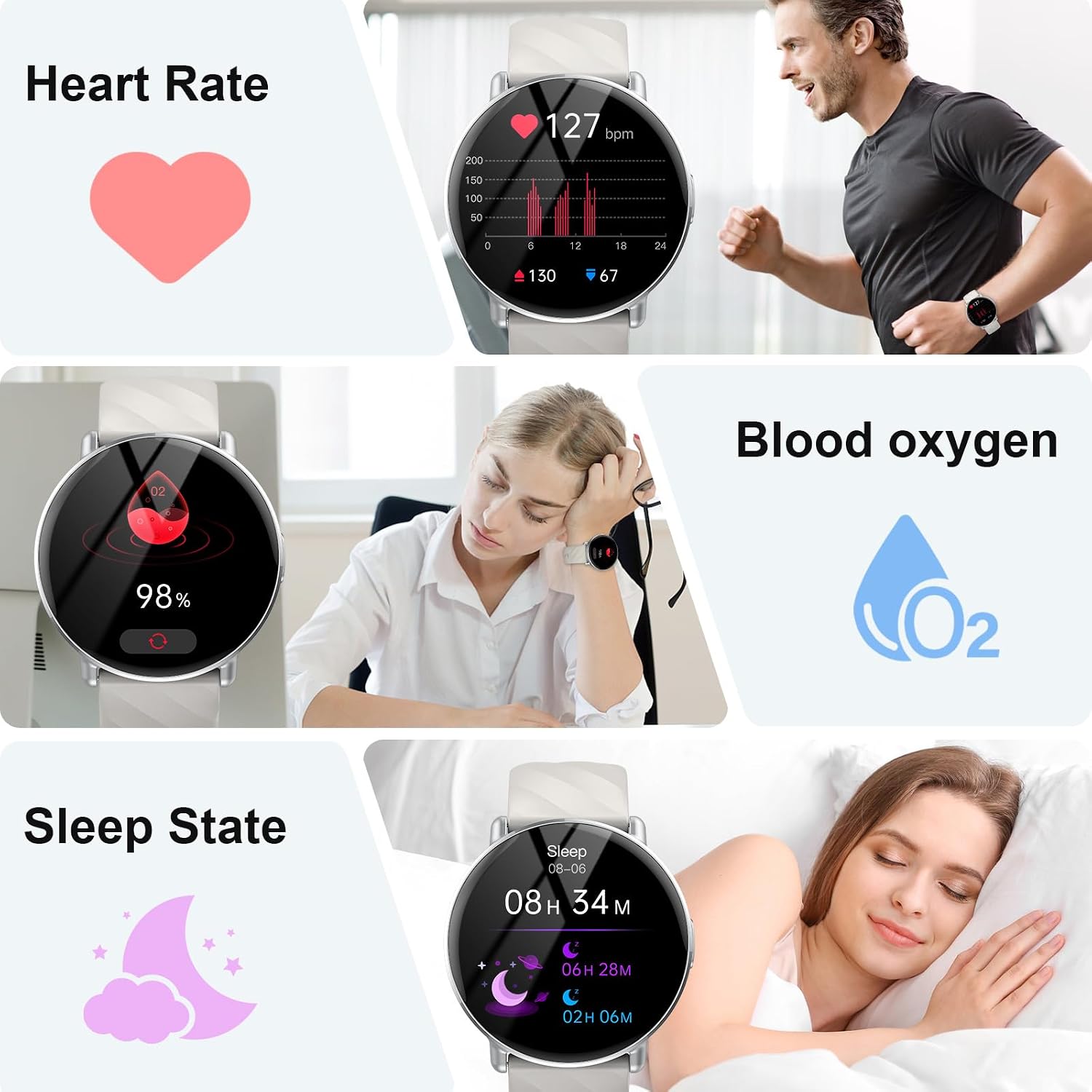 Thumbnail 5 de 1.39" HD Smart Watch with Bluetooth Calls