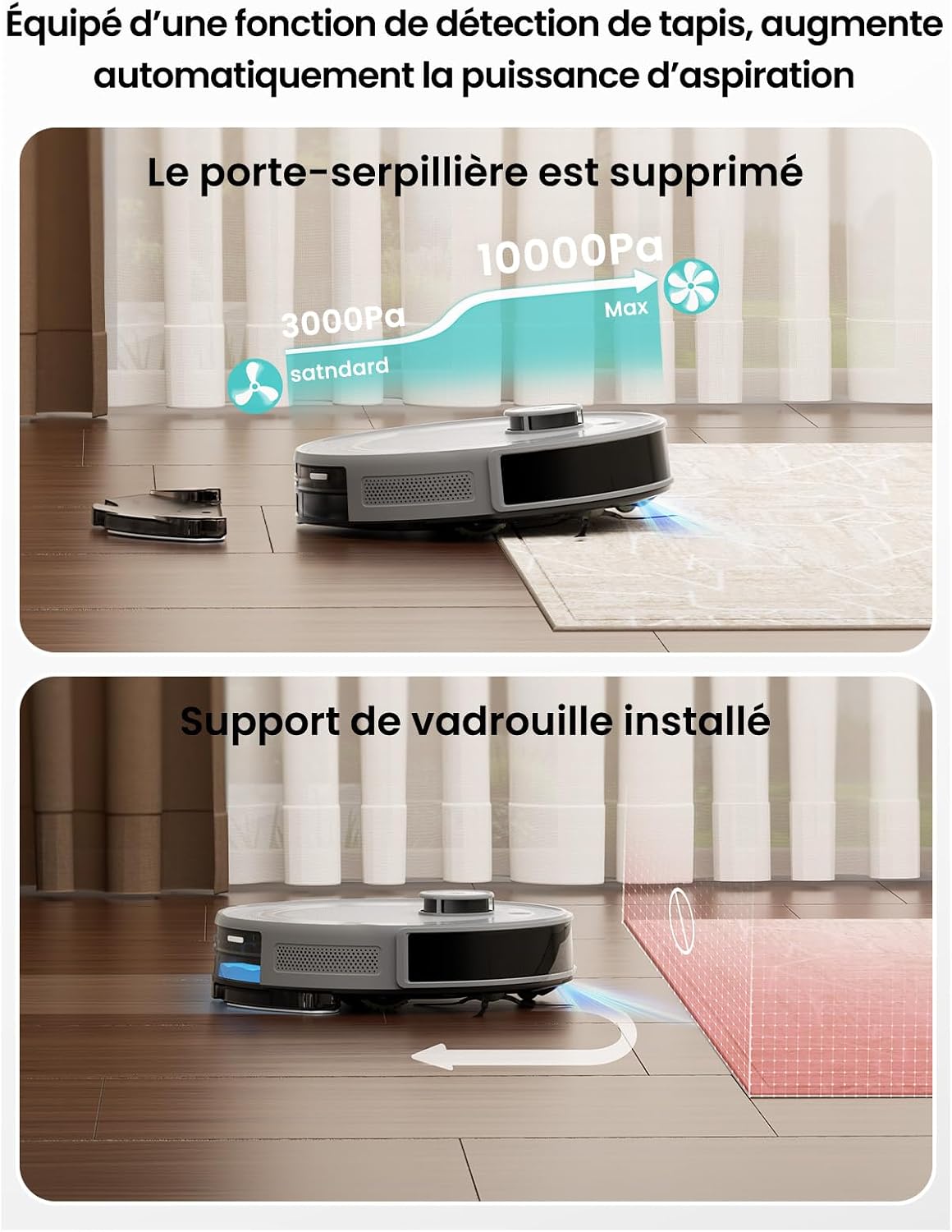 Thumbnail 6 de Lefant M3 Gen1 — Robot Aspirateur et Laveur 12 000 Pa avec Station Multifonctionnelle et Double Serpillière Rotative
