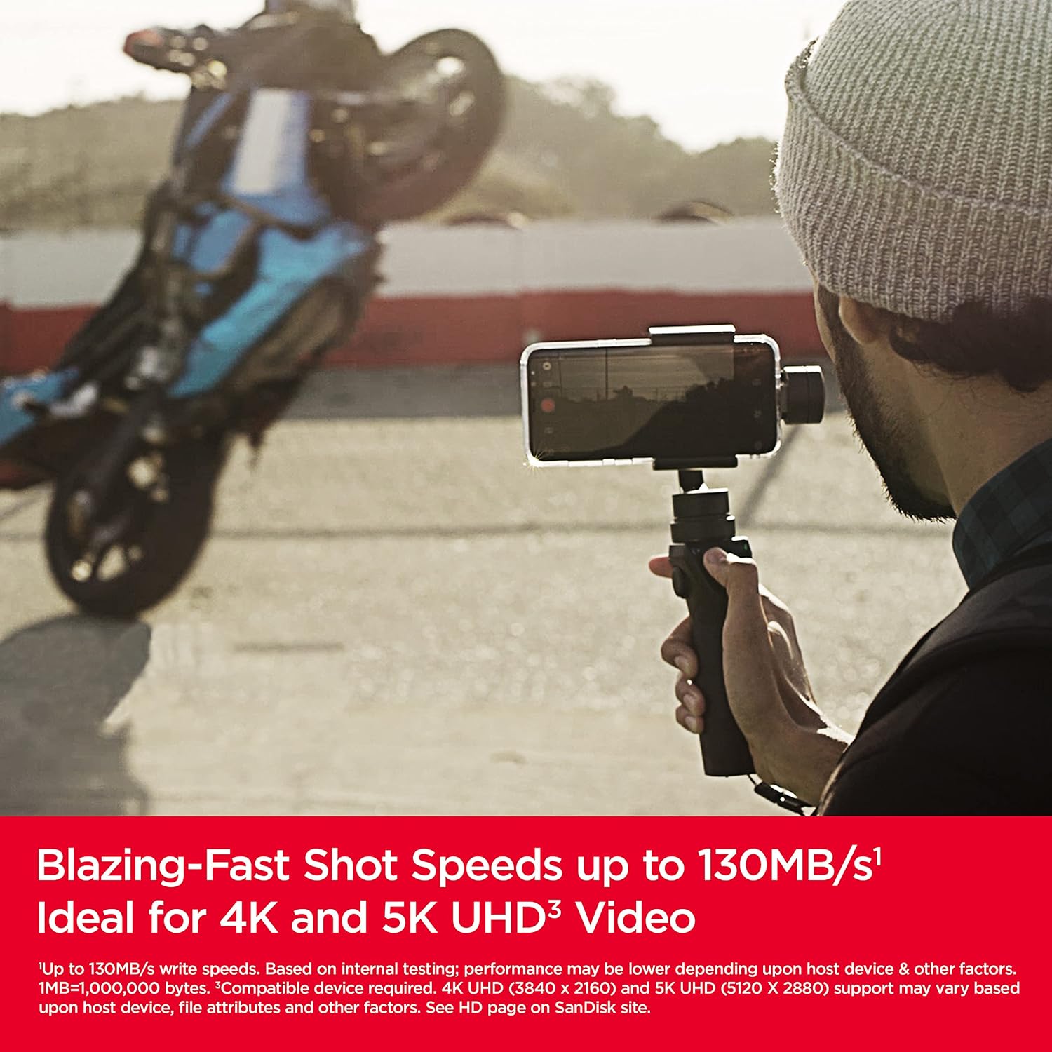 Thumbnail 2 de SanDisk 256 Go Extreme microSDXC avec adaptateur SD – UHS-I, V30, A2, 190 Mo/s