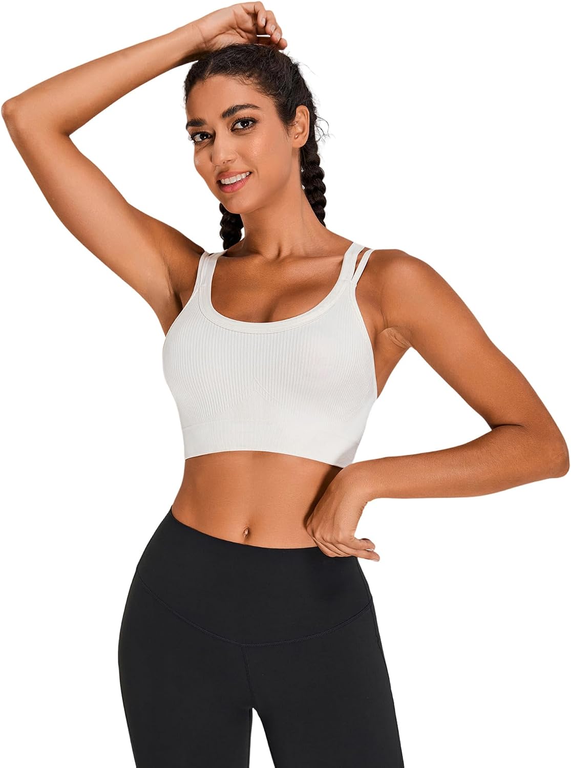 Thumbnail 6 de Sports Bras for Women HIigh Support: Criss-Cross Back Padded High-Impact, Suitable for Large Bust