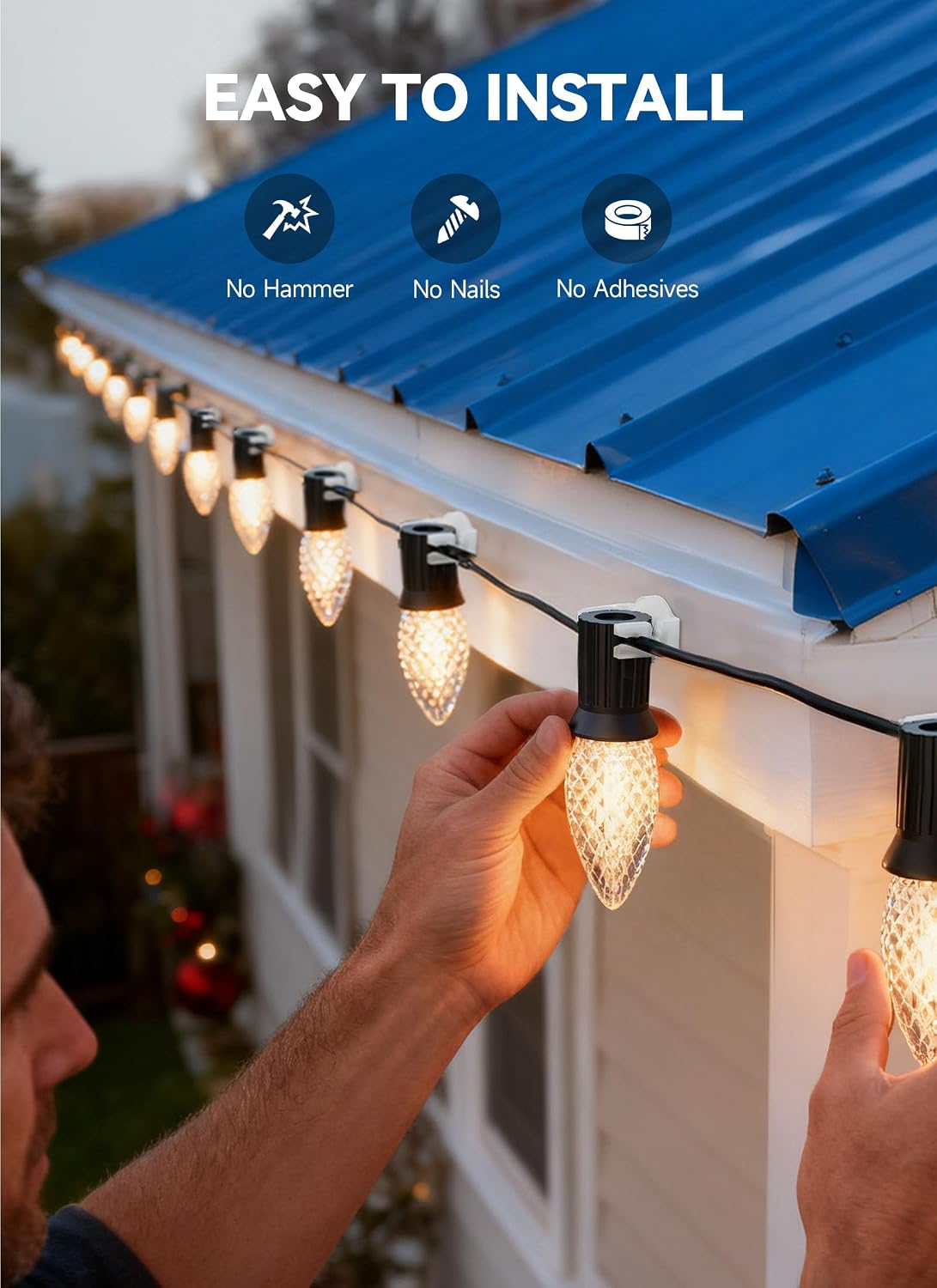 Detalle 2 de Magnetic Christmas Light Clips, 100 Count