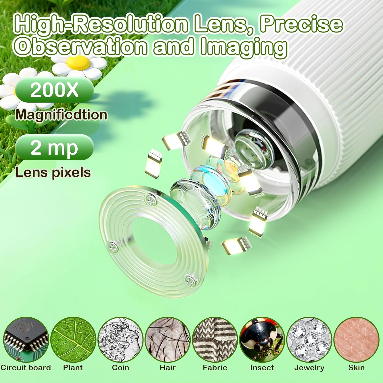 Thumbnail 3 de GlobalCrown Microscopio digitale portatile 200x