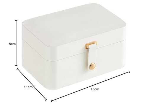 Thumbnail 7 de SONGMICS Colección GISELLA: caja joyero de viaje con 2 niveles y tapa con ganchos